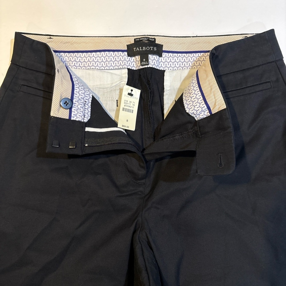 Talbots Women's Black Cropped Pants - Picture 4 of 8